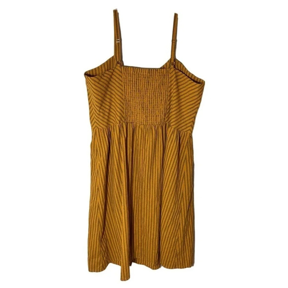 NEW City Chic Women’s Plus Size 16 Yellow Striped Button Closure Midi Dress - Picture 4 of 6